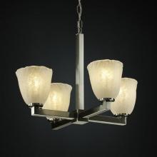  GLA-8829-16-WHTW-NCKL - Modular 4-Light Chandelier