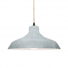 Justice Design Group CER-6263-CONC-MBLK-BEIG-TWST-LED1-700 - Medium Loft 1-Light Pendant