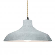 Justice Design Group CER-6265-CONC-MBLK-BEIG-TWST-LED1-700 - Large Loft 1-Light Pendant
