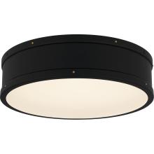  QFL5224MBK - Ahoy Integrated LED Matte Black Flush Mount