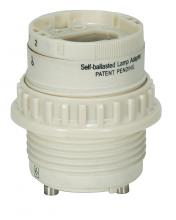  80/1849 - Self-Ballasted Lamp Adapter; Phenolic w/Uno Ring G24q-1 & GX24q-1 60Hz, 0.15A