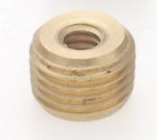  90/645 - Brass Reducing Bushing; Unfinished; 1/8 M x 1/4-27 F