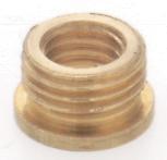  90/762 - Brass Reducing Bushing; Unfinished; 1/8 M x 1/4-27 F; With Shoulder