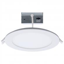  S11887 - 12 Watt LED Direct Wire Downlight with Night Light; 6 Inch; Remote Driver; CCT Selectable; Dimmable;