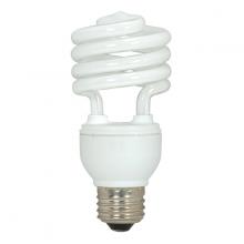 Satco Products Inc. S5523 - 18 Watt; Mini Spiral Compact Fluorescent; 2700K; 82 CRI; Medium base; 120 Volt