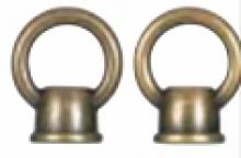  S70/256 - 2 Female Loops; Antique Brass Finish