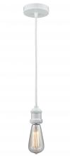 Innovations Lighting 100W-10W-1W - Edison - 1 Light - 2 inch - White - Cord hung - Mini Pendant