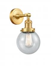  203-SG-G204-6-LED - Beacon - 1 Light - 6 inch - Satin Gold - Sconce