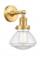Innovations Lighting 203-SG-G322-LED - Olean - 1 Light - 7 inch - Satin Gold - Adjustable Sconce