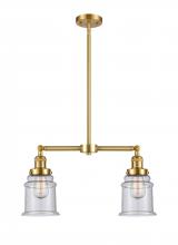  209-SG-G184-LED - Canton - 2 Light - 21 inch - Satin Gold - Stem Hung - Island Light