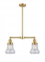  209-SG-G194-LED - Bellmont - 2 Light - 21 inch - Satin Gold - Stem Hung - Island Light