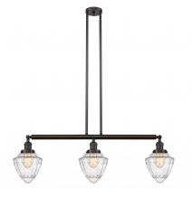  213-OB-G664-7 - Bullet - 3 Light - 38 inch - Oil Rubbed Bronze - Stem Hung - Island Light