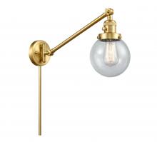  237-SG-G204-6 - Beacon - 1 Light - 6 inch - Satin Gold - Swing Arm