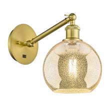 Innovations Lighting 317-1W-SG-G128-8 - Athens - 1 Light - 8 inch - Satin Gold - Adjustable Sconce