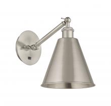 Innovations Lighting 317-1W-SN-MBC-8-SN-LED - Berkshire - 1 Light - 8 inch - Brushed Satin Nickel - Adjustable Sconce
