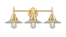  447-3W-SG-G2-LED - Halophane - 3 Light - 27 inch - Satin Gold - Bath Vanity Light