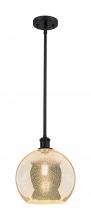 Innovations Lighting 516-1S-BK-G128-10 - Athens - 1 Light - 10 inch - Matte Black - Mini Pendant