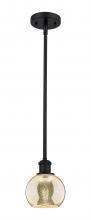 Innovations Lighting 516-1S-BK-G128-6 - Athens - 1 Light - 6 inch - Matte Black - Mini Pendant