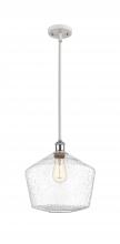  516-1S-WPC-G654-12 - Cindyrella - 1 Light - 12 inch - White Polished Chrome - Mini Pendant