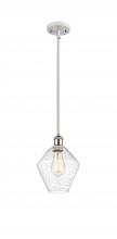  516-1S-WPC-G654-8 - Cindyrella - 1 Light - 8 inch - White Polished Chrome - Mini Pendant