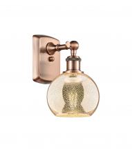 Innovations Lighting 516-1W-AC-G128-6 - Athens - 1 Light - 6 inch - Antique Copper - Sconce