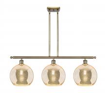 Innovations Lighting 516-3I-AB-G128-10 - Athens - 3 Light - 37 inch - Antique Brass - Stem Hung - Island Light