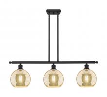 Innovations Lighting 516-3I-BK-G128-8 - Athens - 3 Light - 36 inch - Matte Black - Cord hung - Island Light