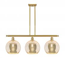 Innovations Lighting 516-3I-SG-G128-10 - Athens - 3 Light - 37 inch - Satin Gold - Stem Hung - Island Light