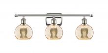 Innovations Lighting 516-3W-PN-G128-6 - Athens - 3 Light - 26 inch - Polished Nickel - Bath Vanity Light