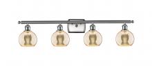 Innovations Lighting 516-4W-SN-G128-6 - Athens - 4 Light - 36 inch - Brushed Satin Nickel - Bath Vanity Light