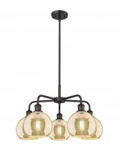 Innovations Lighting 516-5CR-OB-G128-8 - Athens - 5 Light - 26 inch - Oil Rubbed Bronze - Chandelier