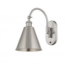 Innovations Lighting 518-1W-SN-MBC-8-SN-LED - Berkshire - 1 Light - 8 inch - Brushed Satin Nickel - Adjustable Swing Arm