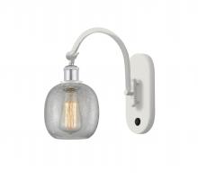Innovations Lighting 518-1W-WPC-G105-LED - Belfast - 1 Light - 6 inch - White Polished Chrome - Adjustable Swing Arm