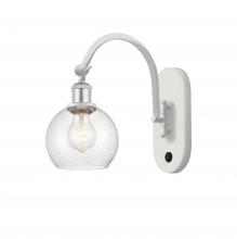 Innovations Lighting 518-1W-WPC-G124-6-LED - Athens - 1 Light - 6 inch - White Polished Chrome - Adjustable Swing Arm