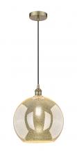 Innovations Lighting 616-1P-AB-G128-12 - Athens - 1 Light - 12 inch - Antique Brass - Cord hung - Mini Pendant