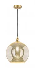 Innovations Lighting 616-1P-SG-G128-12 - Athens - 1 Light - 12 inch - Satin Gold - Cord hung - Mini Pendant