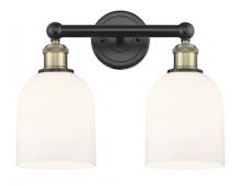  616-2W-BAB-G558-6GWH - Bella - 2 Light - 15 inch - Black Antique Brass - Bath Vanity Light