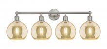 Innovations Lighting 616-4W-SN-G128-8 - Athens - 4 Light - 35 inch - Satin Nickel - Bath Vanity Light