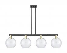 Innovations Lighting 716-4I-BAB-G124-10 - Athens - 4 Light - 53 inch - Black Antique Brass - Stem hung - Island Light