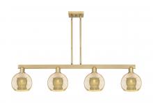 Innovations Lighting 716-4I-BB-G128-8 - Athens - 4 Light - 51 inch - Brushed Brass - Stem hung - Island Light