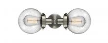  900H-2W-SN-G204-6-LED - Beacon - 2 Light - 14 inch - Brushed Satin Nickel - Bath Vanity Light