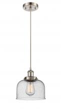 Innovations Lighting 916-1P-SN-G74-LED - Bell - 1 Light - 8 inch - Brushed Satin Nickel - Cord hung - Mini Pendant