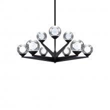  PD-82027-BK - Double Bubble Chandelier Light