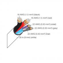  QSH-CBLP-M-500 - QS CTRL CBLP MED 500FT