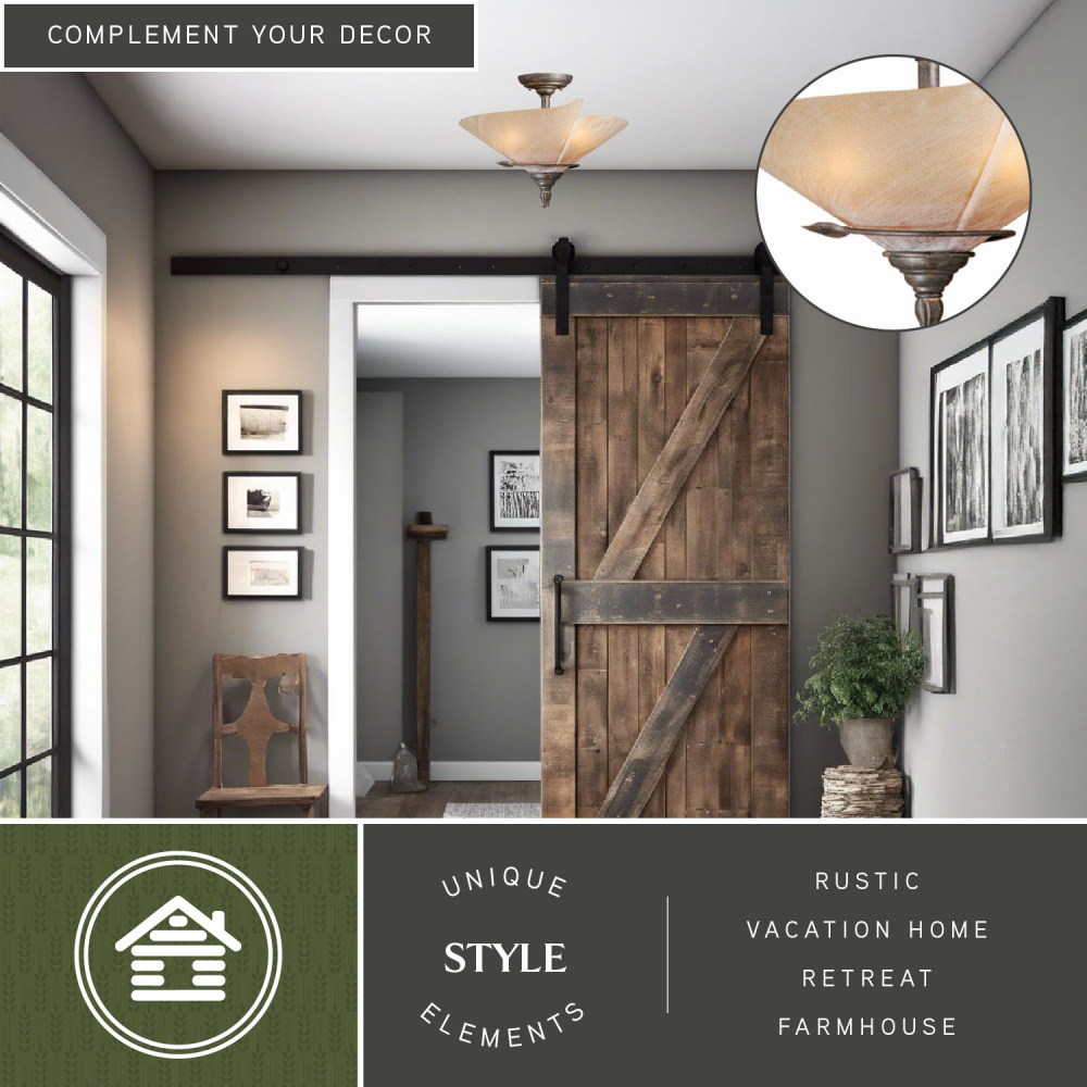 Vaxcel International Capri Ceiling Light - Thumbnail 2