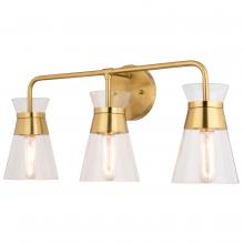  W0470 - Harper 23.5-in. W 3 Light Vanity Natural Brass