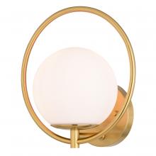  W0475 - Bucktown 9.75-in. H 1 Light Wall Light Natural Brass