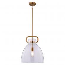  P0431 - Madrona 14-in. W Pendant Muted Brass