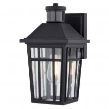  T0781 - Garfield Park 12.25-in. H Outdoor Motion Sensor Wall Light Textured Black