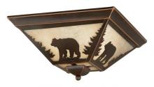  CC55714BBZ - Bozeman 14-in Flush Mount Ceiling Light Burnished Bronze